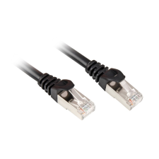 Sharkoon S/FTP CAT6 Patch kábel 3m Fekete kábel és adapter