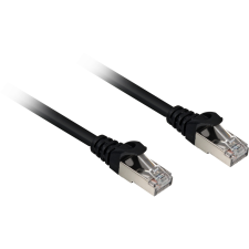 Sharkoon S/FTP Cat6a Patch kábel 5m - Fekete (4044951018383) kábel és adapter