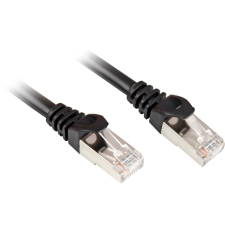 Sharkoon S/FTP CAT7a Patch kábel 0.5m Fekete (4044951029327) kábel és adapter
