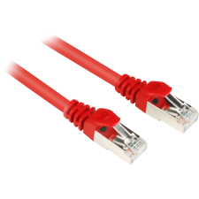 Sharkoon S/FTP CAT7a Patch kábel 5m Piros kábel és adapter