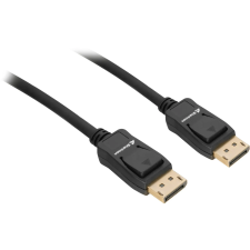 Sharkoon SHA DisplayPort - DisplayPort kábel 5m - Fekete kábel és adapter