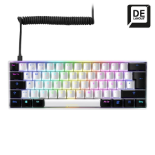 Sharkoon SKILLER SGK50 S4 Kailh Blue német billentyűzet fehér-fekete (4044951033805) (4044951033805) billentyűzet