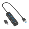 Sharkoon USB 3.0 Type-A HUB (4 port) (4044951037582)