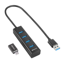 Sharkoon USB 3.0 Type-A HUB (4 port) (4044951037582) hub és switch