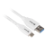 Sharkoon USB 3.1 Gen2 Type-A - Type-C Adatkábel 0.5m - Fehér