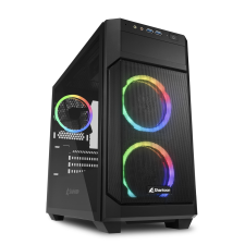 Sharkoon V1000 RGB Számítógépház - Fekete számítógép ház