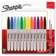 Sharpie Fine, 12 színű filctoll, marker