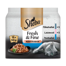  Sheba Adult Alutasakos – Halas válogatás – szószban (15x50g) macskaeledel