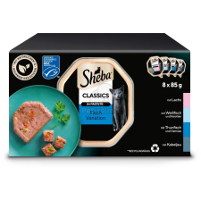  Sheba Classics nedves macskatáp halas válogatás 8 x 85 g macskaeledel