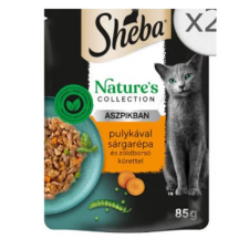 Sheba Nature’s Adult Alutasakos – Pulyka, zöldség – szószban – 12×85 g macskaeledel