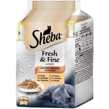 Sheba Sheba Fresh & Fine Mini szárnyas válogatás macskáknak (6 x 50 g) 300g macskaeledel