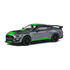  Shelby Mustang GT500 2020 szürke/neonzöld modell autó 1:43 makett