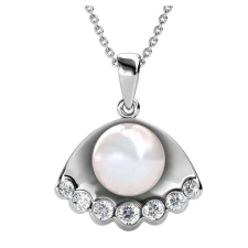  SHELL- Swarovski kristályos  nyaklánc nyaklánc