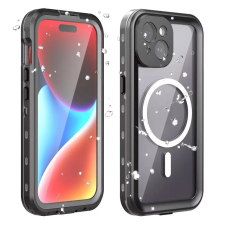  Shellbox Apple iPhone 15 Pro Max MagSafe vízálló tok, fekete tok és táska