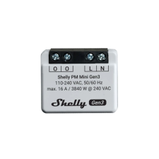 Shelly PLUS PM Mini Gen3 WiFi + Bluetooth modul fogyasztásméréssel (ALL-REL-PLUSMINIPM-R3) (ALL-REL-PLUSMINIPM-R3) okos kiegészítő