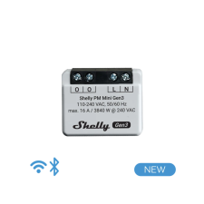 Shelly PM Mini Gen3 Okos relé villanyszerelés