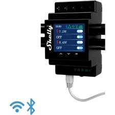 Shelly Pro 4PM, 4-szeres kapcsolómodul DIN-sínre, LAN, WiFi, Bluetooth villanyszerelés