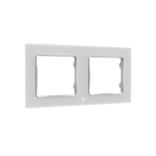 Shelly Wall Switch sorolókeret, 2-es fehér üveg előlapos okos kiegészítő