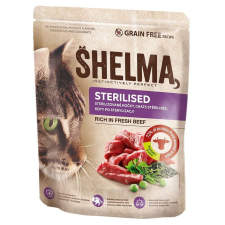 Shelma STERILE gabonamentes kutyatáp friss marhahússal felnőtt macskáknak, 1,4 kg macskaeledel