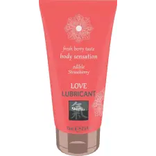 Shiatsu Love Lubricant edible - Strawberry 75ml síkosító