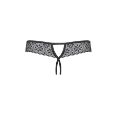  Shibu crotchless thong black  S/M bugyi, női alsó
