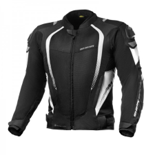 Shima Motoros kabát Shima Mesh Pro fekete-fehér motoros kabát