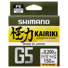  Shimano Kairiki G5 Braid Line 150m 0.20mm 9.9kg - Orange - Original Japan Products (LDM51UE200150H) horgászzsinór