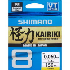  Shimano Kairiki Pe Sx8 Braid Line 150M 0,23Mm 22,5Kg - Yellow (59Wpla58R37) Original Japan Products horgászzsinór