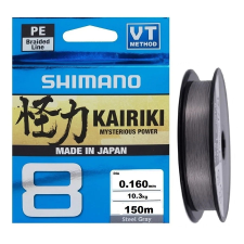  Shimano Kairiki Pe Sx8 Braid Line 150M 0,315Mm 33,5G - Steel Gray (59Wpla58R19) Original Japan Products horgászzsinór