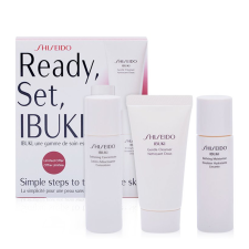 Shiseido Ibuki starter kit Ajándékszett, Gentle Cleanser 30ml + Softening Concentrate 30ml + Refining Moisturiser 30ml, női kozmetikai ajándékcsomag