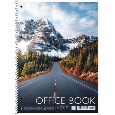  SHKOLYARYK Spirálfüzet, A4+, kockás, 80 lap, SHKOLYARYK &quot;Office book&quot;, vegyes füzet