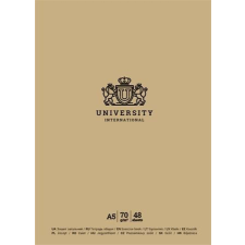 SHKOLYARYK University International tűzött füzet A5, vonalas, 48 lap (A5-048-5210L) füzet