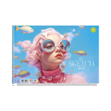 SHKOLYARYK Vázlatfüzet, spirál, A4, 100 g, 30 lap, SHKOLYARYK "the Sketch book" füzet