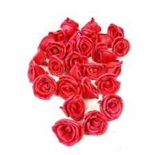  Shola Rose szárazvirág fej 4 cm - Piros dekorációs kellék