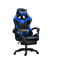 Shopever Brava Tech 813 Gamer szék, párnás, textilbőr felülettel, fekete-kék forgószék