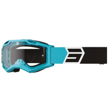 SHOT Assault 2.0 Solar motocross szemüveg fekete-türkizkék motoros szemüveg