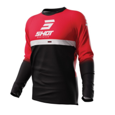 SHOT Devo Reflex motocross mez fekete-piros motocross mez