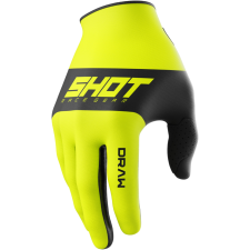SHOT Draw Sky motokrossz kesztyű fluo sárga motoros kesztyű