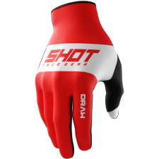 SHOT Draw Sky motokrossz kesztyű piros motoros kesztyű