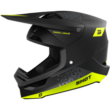 SHOT Furious Draw motokrossz bukósisak fluo sárga bukósisak