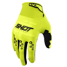 SHOT Motocross kesztyűk Shot Vision fluo sárga kiárusítás výprodej motoros kesztyű