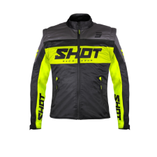 SHOT Softshell Lite Softshell kabát fekete-fluo sárga motoros kabát