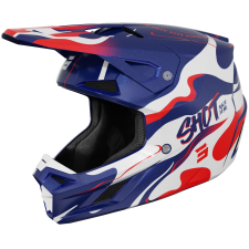 SHOT Speed Beast motokrossz bukósisak gyöngyházkék-piros bukósisak