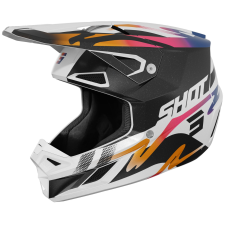SHOT Speed Wave motokrossz bukósisak gyöngyházfekete-fehér bukósisak