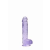Shots Toys RealRock Kristálytiszta 15cm Lila