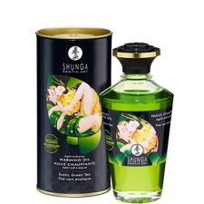 Shunga Shunga - melegítő hatású masszázsolaj (zöld tea) - 100ml gyógytea