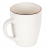 Siaki Collection bögre, porcelán, 8x5 cm, 200 ml, fehér/arany