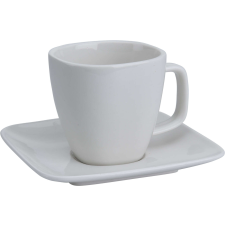 Siaki Collection csésze és csészealj, porcelán, 6.5x6.5x5.5 cm, fehér bögrék, csészék