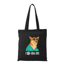 Siba Inu - Bevásárló táska fekete ajándéktárgy