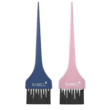  Sibel hajfestő ecset szett, pink-kék, 2 db fodrászkellék